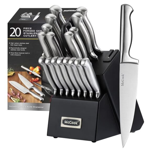 McCook® Knife Sets,German Stainless Steel Kitchen Knives Block Set - Picture 1 of 3